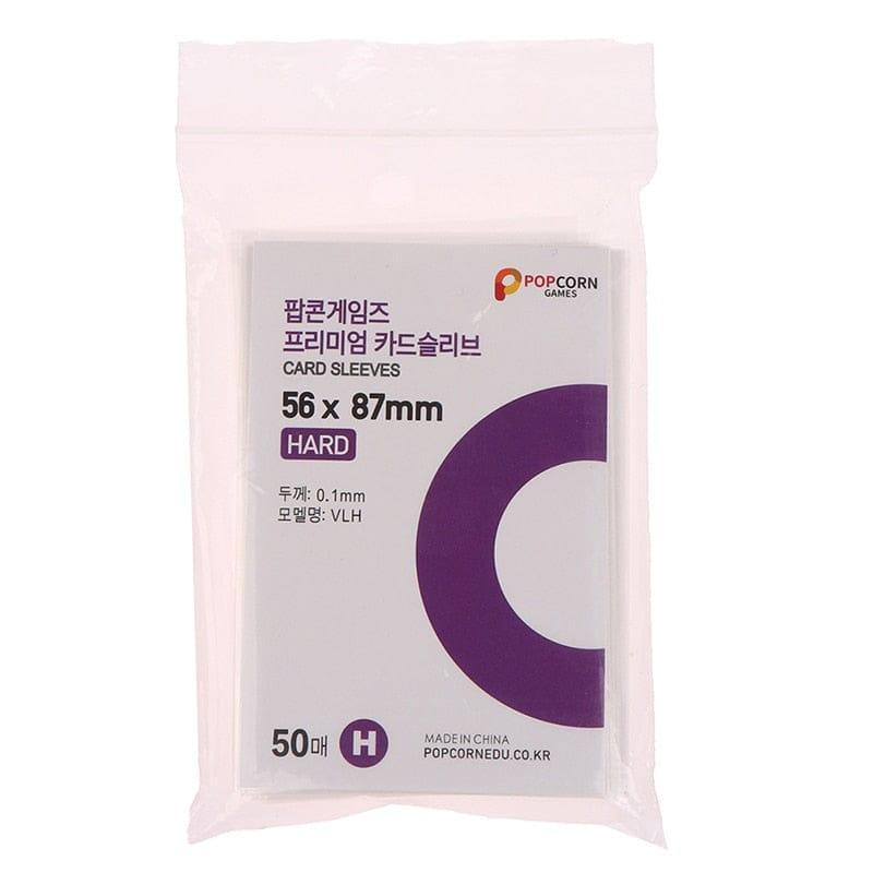 Clear hard photocard sleeves, 50 piece set for K-pop trading card protection and storage. — view 2