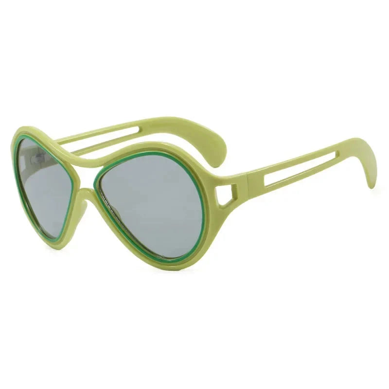 Free Spirit Plastic Oversized Sunglasses-5