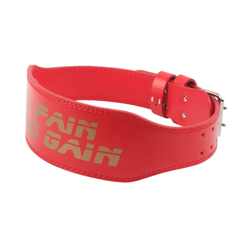 Gym weight lifting belt for powerlifting and squats in medium size for core support and stability — view 2