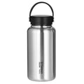1050ml stainless steel water bottle for outdoor camping and hiking with secure leak proof lid