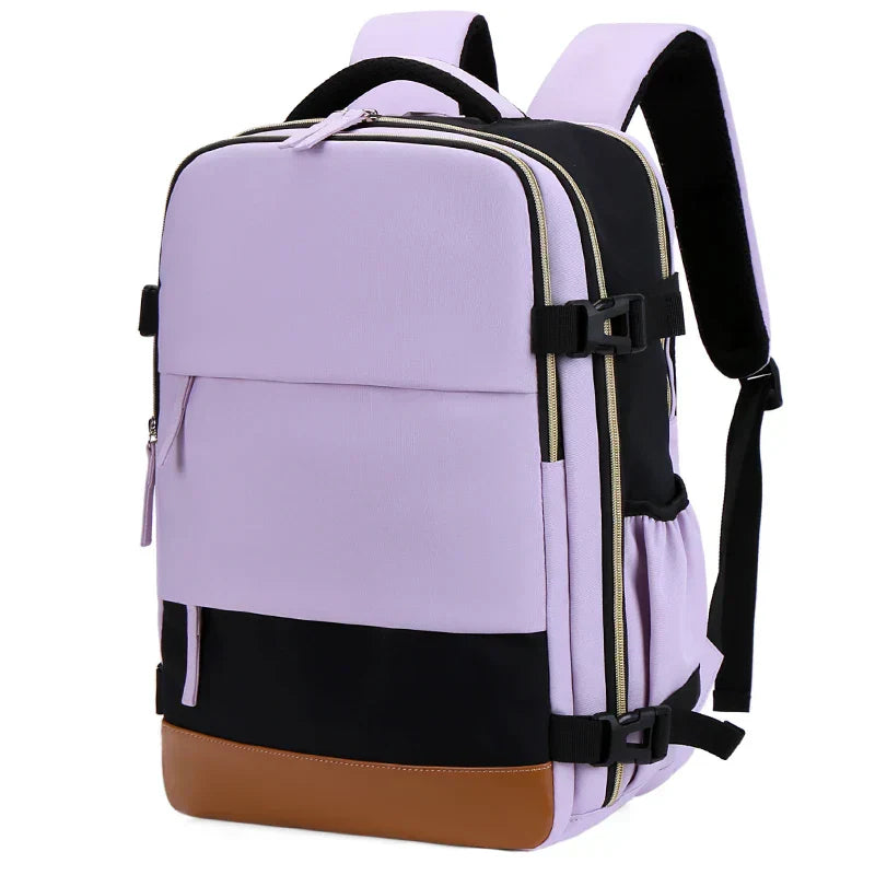 Versatile casual travel and school backpack with padded laptop compartment and adjustable shoulder straps
