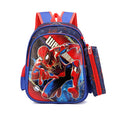 Dark blue Spider-Man kids backpack with soft handles made of waterproof nylon for school