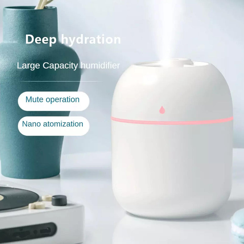 Portable compact USB aroma humidifier for home office desktop in modern design — view 4