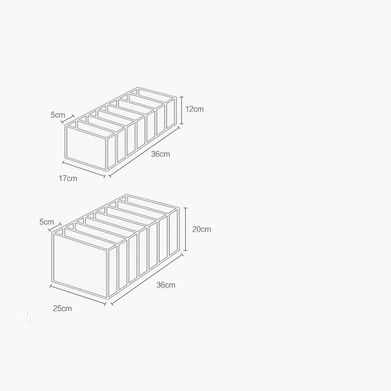 Jeans compartment storage box made of transparent nylon mesh organizing folded denim and clothing — view 5