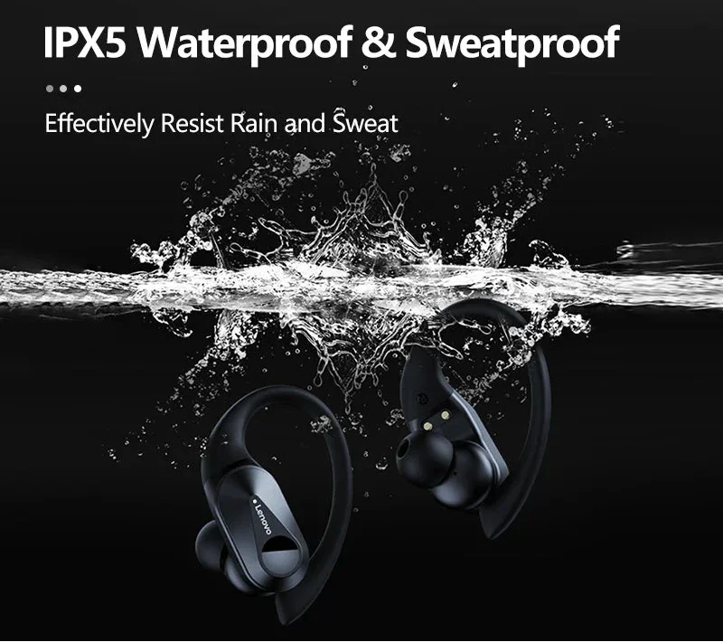Black wireless Bluetooth earbuds with smart LED digital display charging case and ergonomic in-ear design — view 4