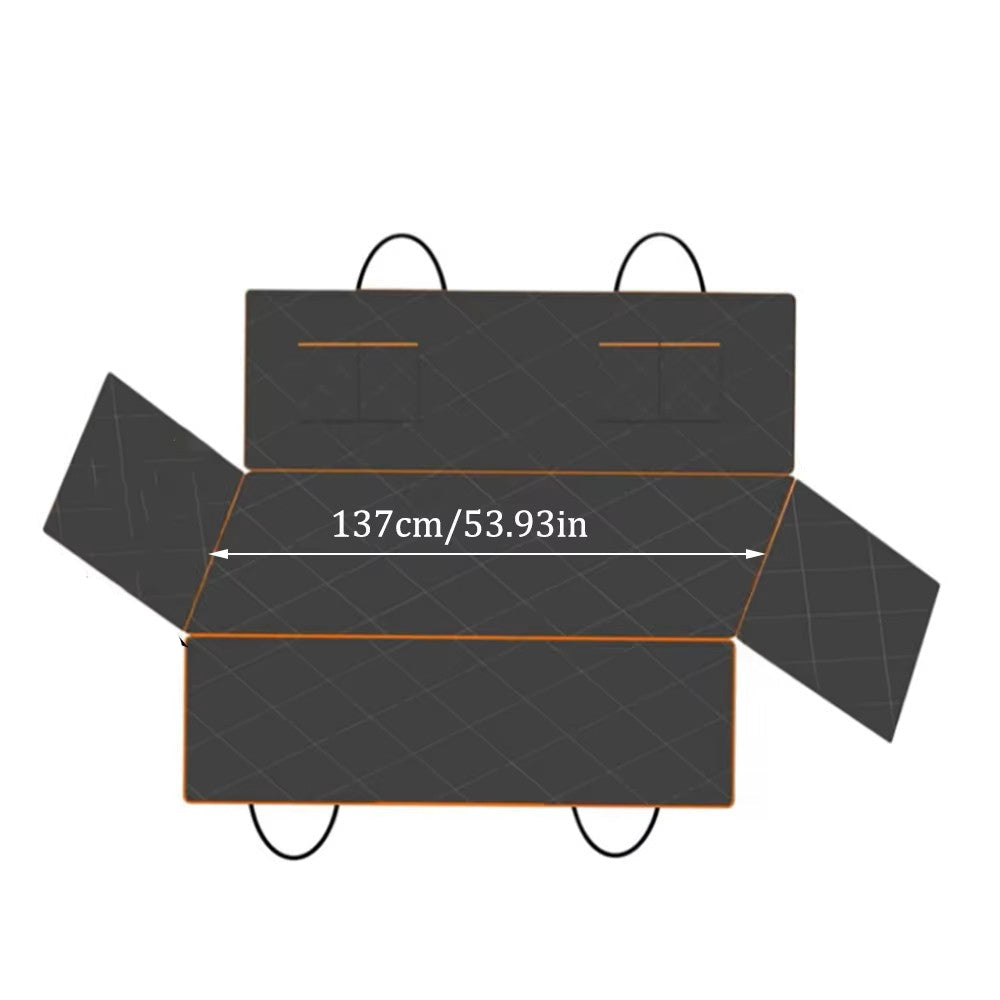 Waterproof dog car seat cover in black polyester with hammock design for vehicle back seats