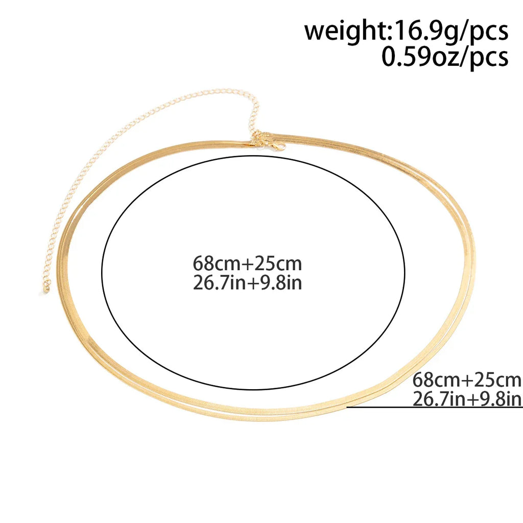 Flat snake chain waist belt, shiny metallic body jewelry for summer beach and festival wear — view 4