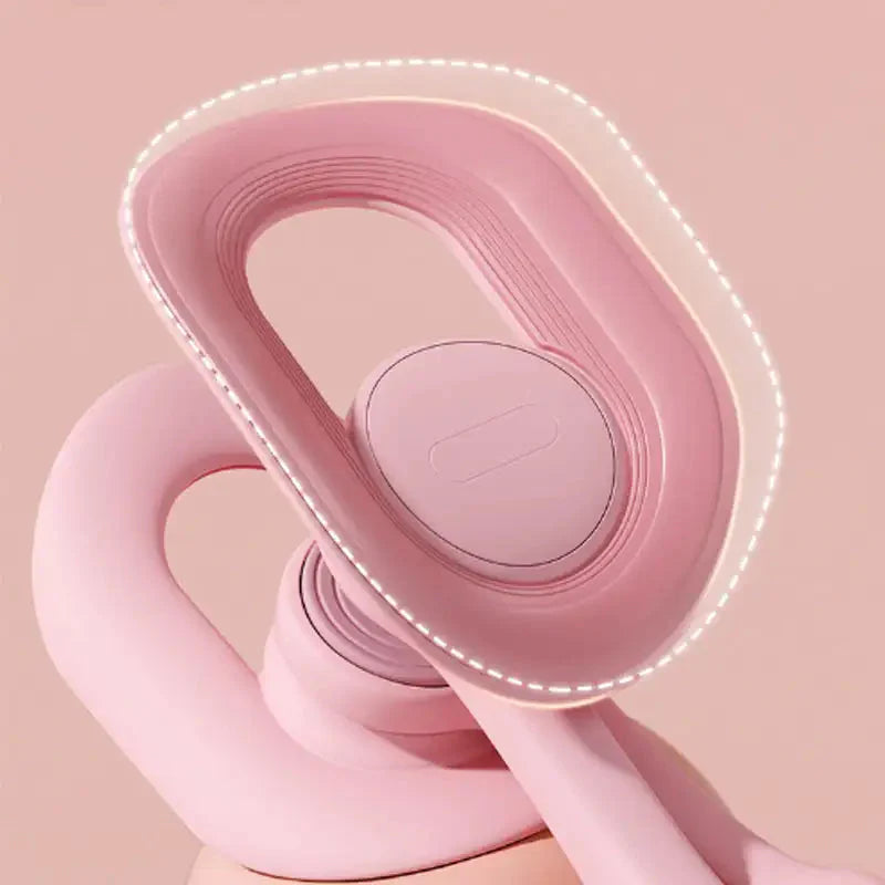 Pink pelvic floor and thigh exerciser with digital counter and ergonomic anti-slip pads for home workouts — view 5