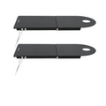 Black ultralight foldable aluminum camping table set for outdoor cooking and solo backpacking adventures