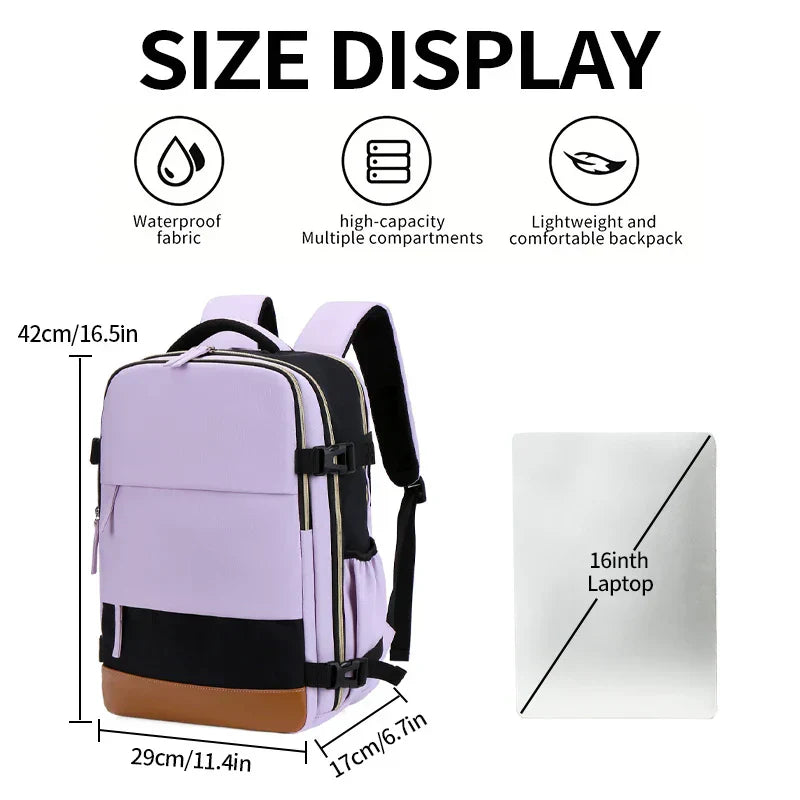 Versatile casual travel and school backpack with padded laptop compartment and adjustable shoulder straps — view 2