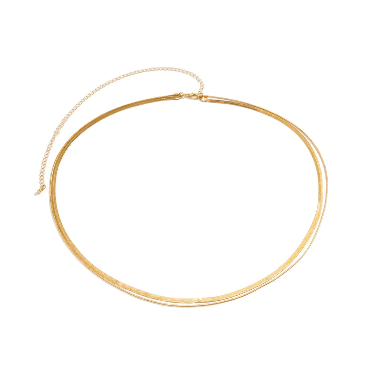 Flat snake chain waist belt, shiny metallic body jewelry for summer beach and festival wear — view 5