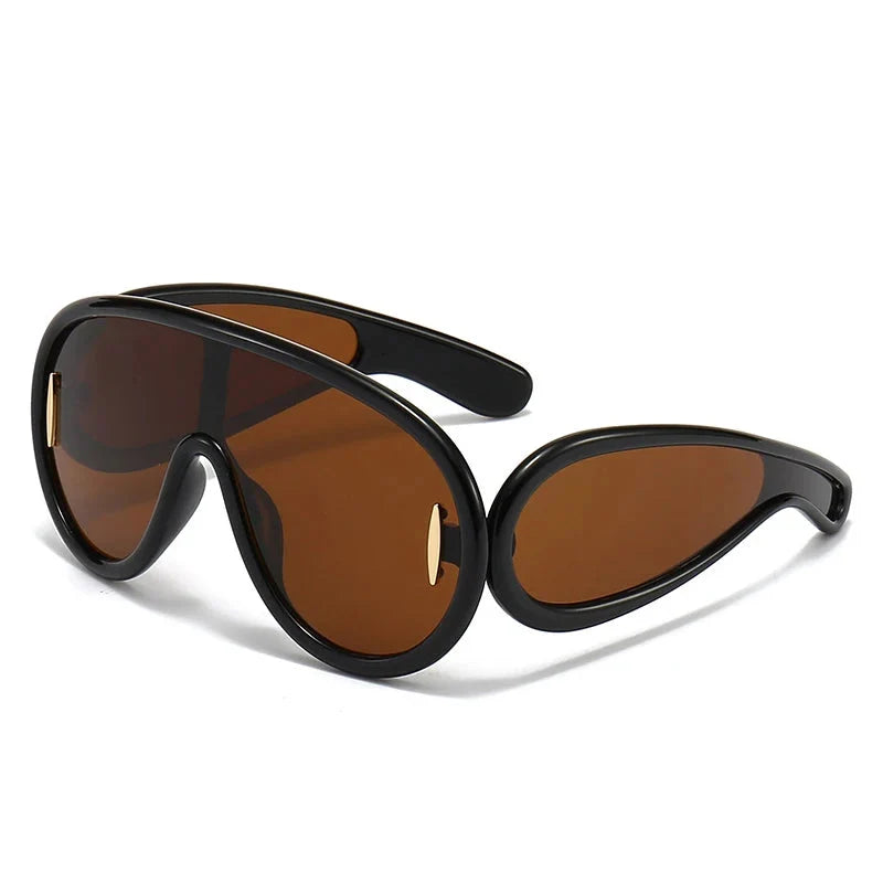 Daring Oversized Wave Sunglasses-10