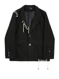 Audacious Drawstring Loose Fit Blazer-4