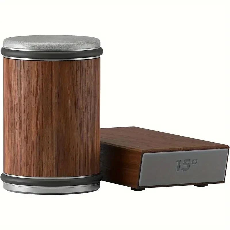 Brown Woodle rolling knife sharpener kit with diamond abrasive and aluminum alloy body.