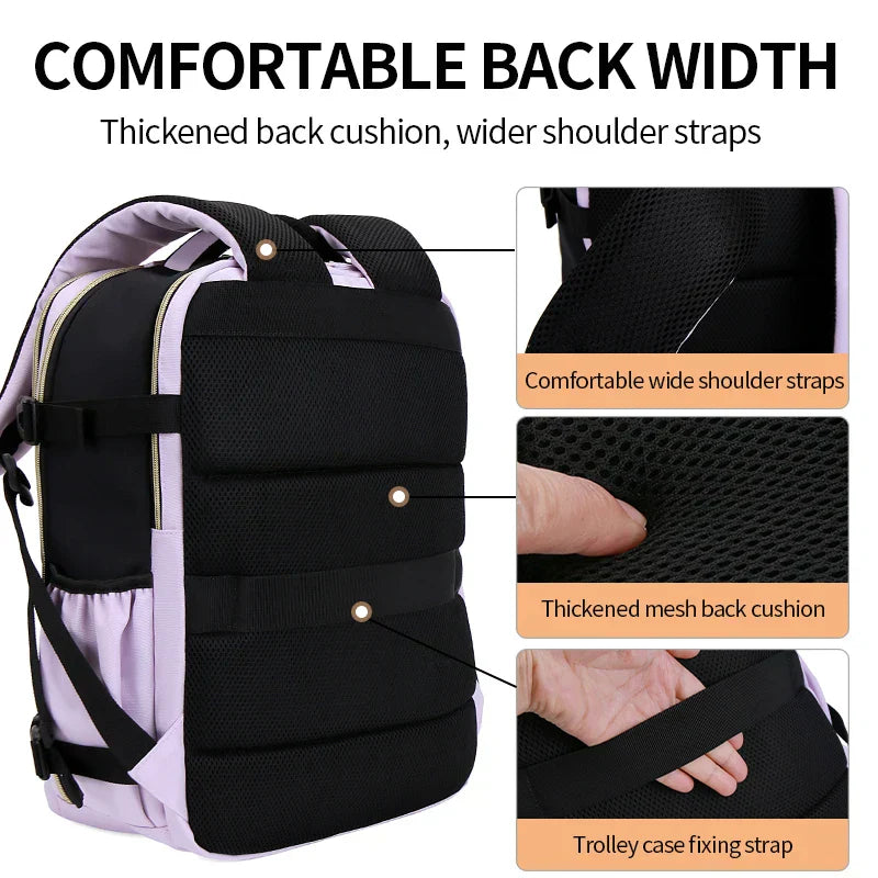 Versatile casual travel and school backpack with padded laptop compartment and adjustable shoulder straps — view 5