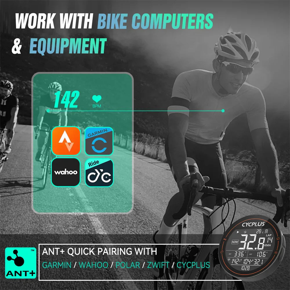 Black ultra-light Bluetooth and ANT+ heart rate sensor armband fitness monitor with magnetic charger — view 3
