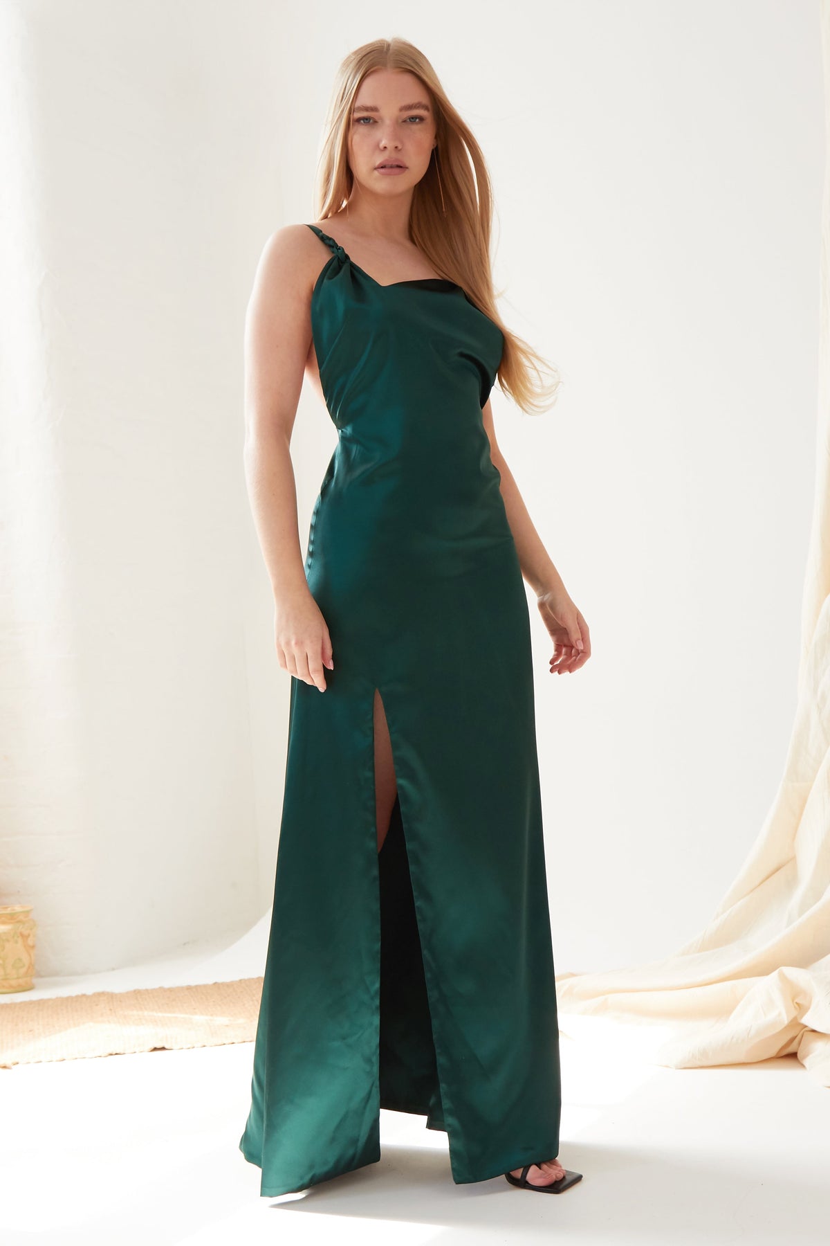 Emerald Green Maxi Dress-1