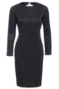 Black Twisted Backless Dress-0