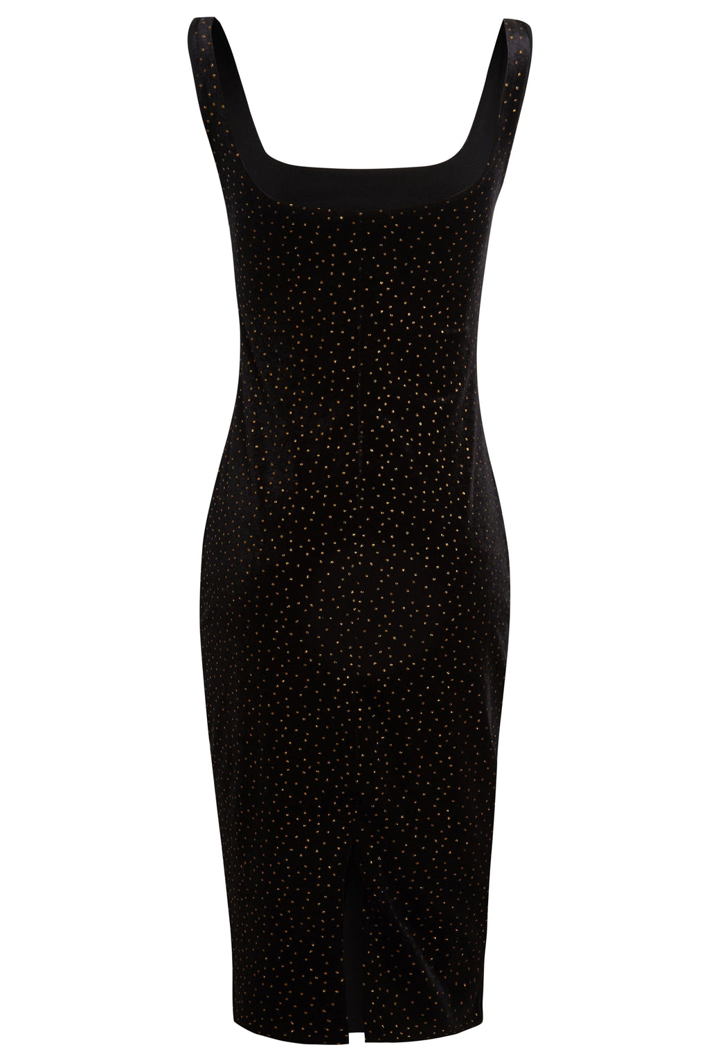 Black Polka Dot Dress-2