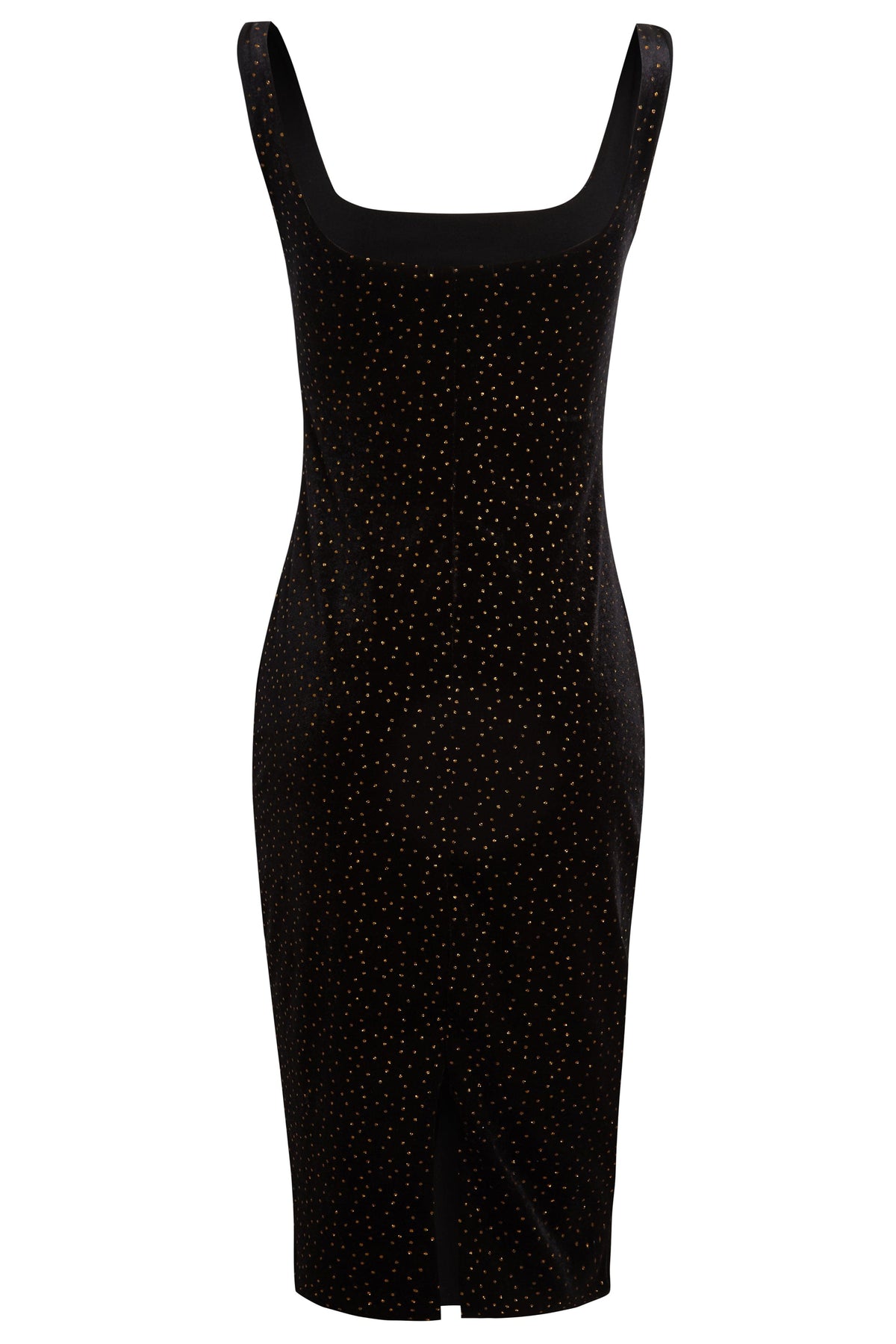 Black Polka Dot Dress-2