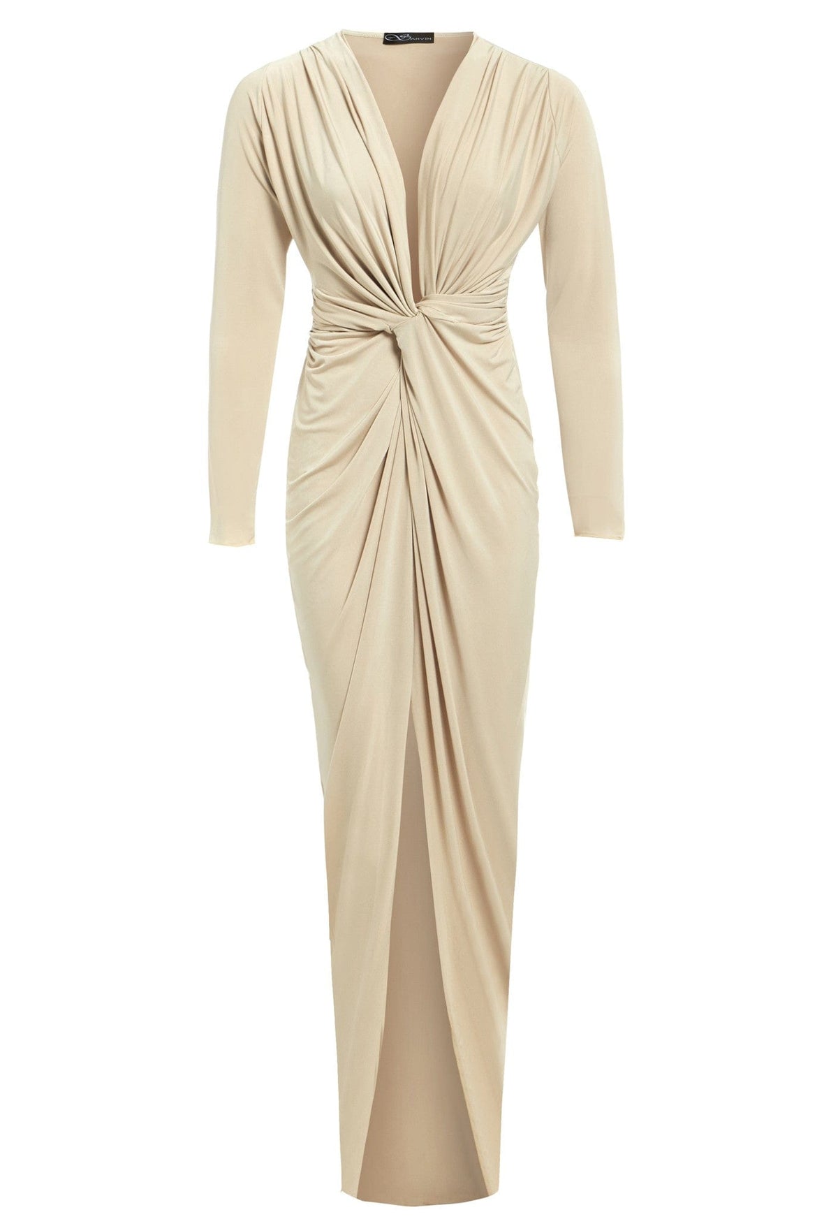 Low Cut Midi Dress-0