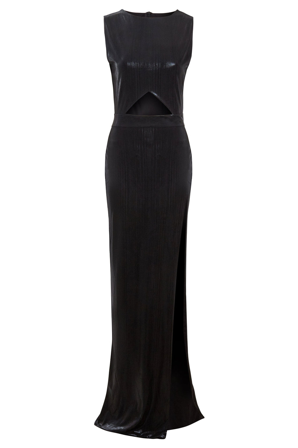 Black Cut-Out Maxi Dress-0