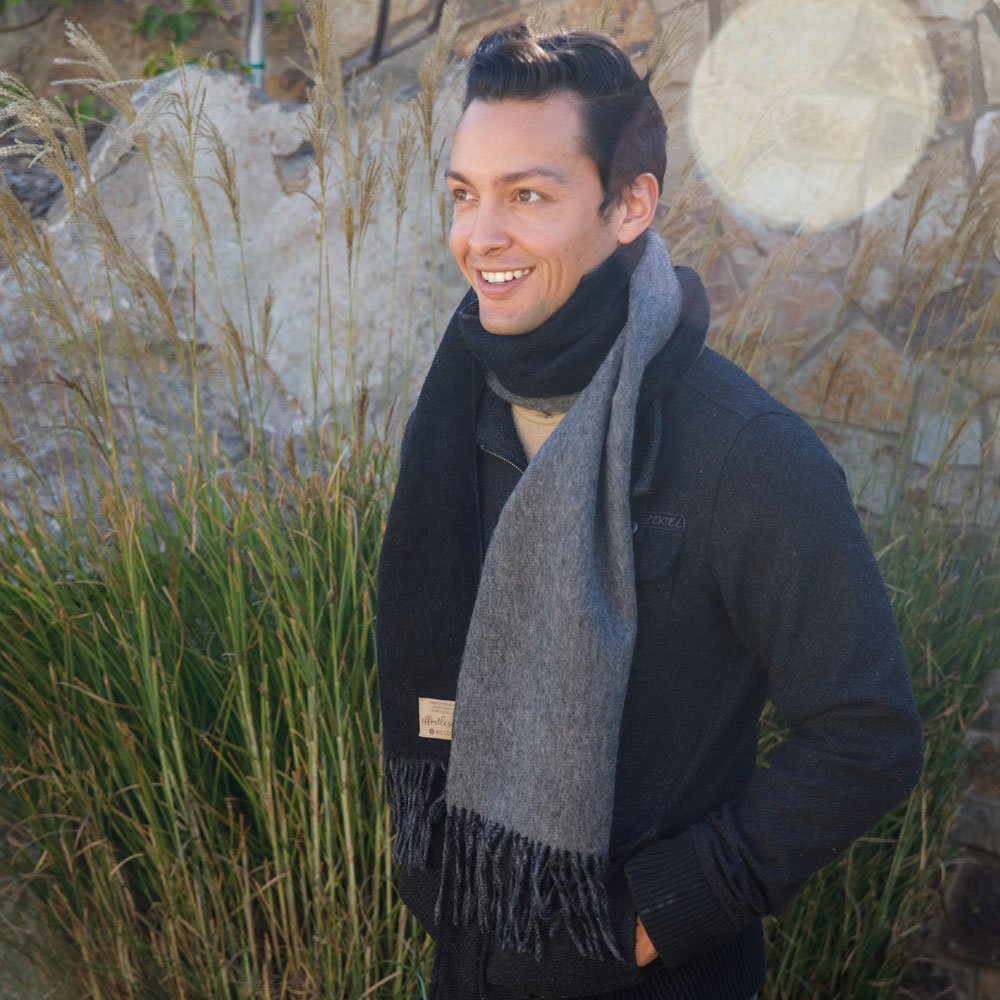 PURPOSEFUL SCARF | BLACK + GRANITE-1