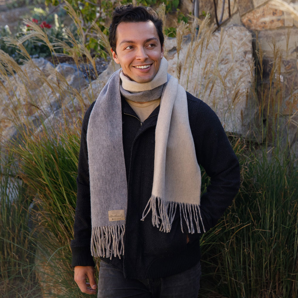 PURPOSEFUL SCARF | OATMEAL + STEEL-2
