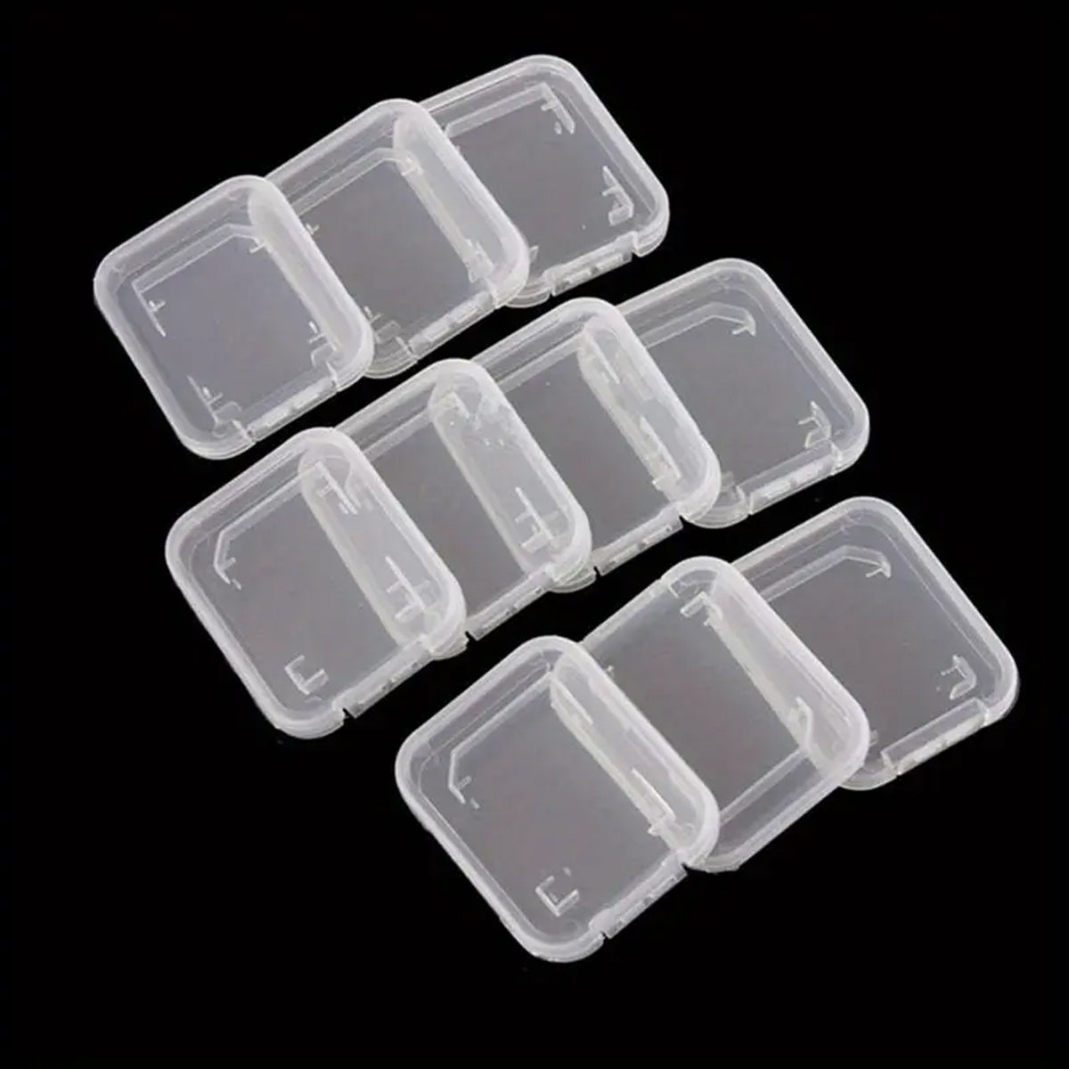20-piece transparent plastic SD card storage cases for secure memory card organization and protection — view 5