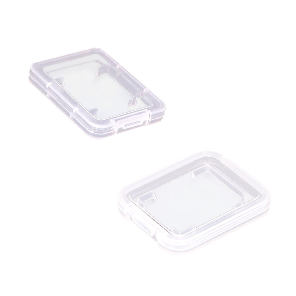 20-piece transparent plastic SD card storage cases for secure memory card organization and protection — view 2