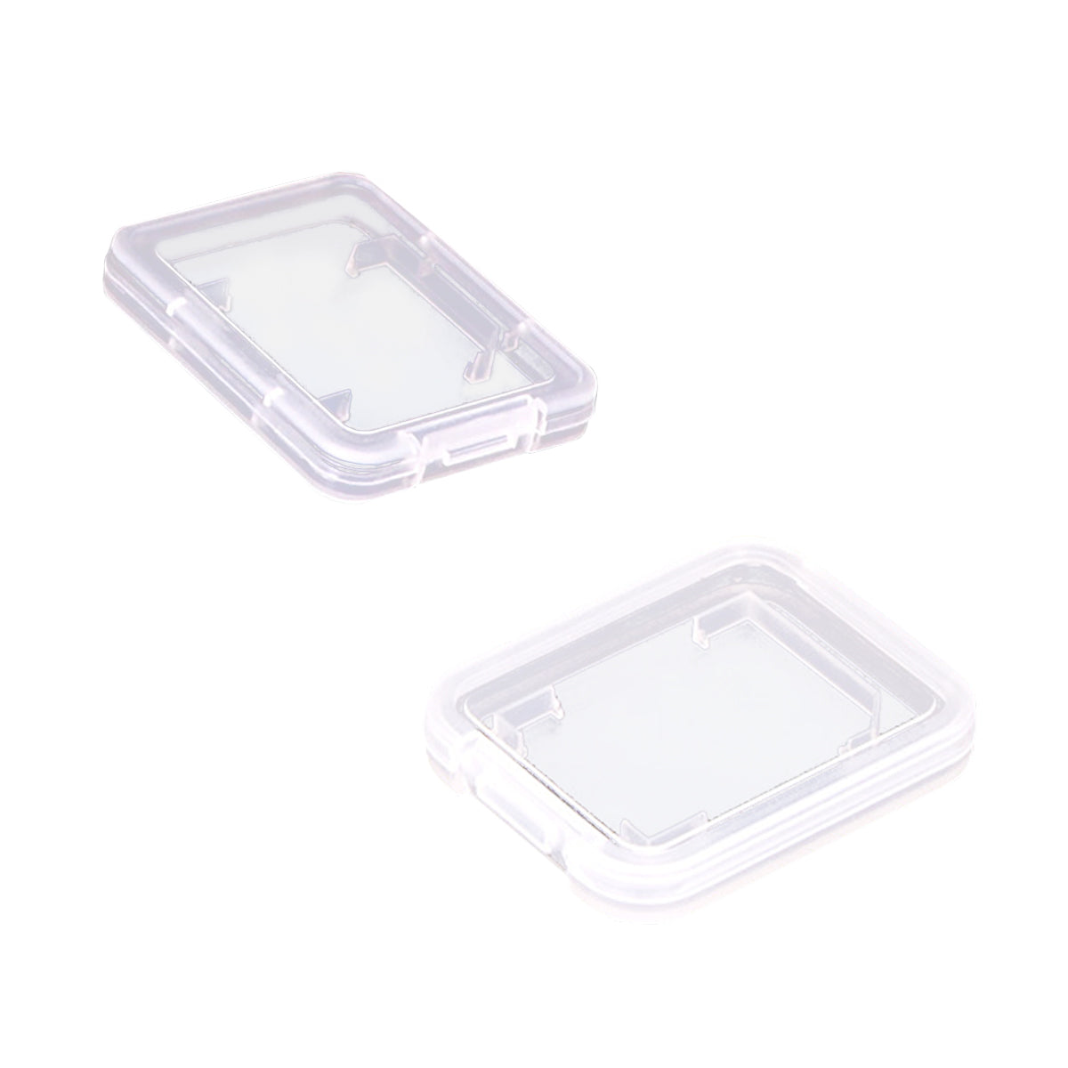 20-piece transparent plastic SD card storage cases for secure memory card organization and protection — view 2