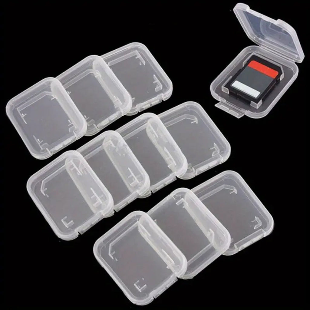 20-piece transparent plastic SD card storage cases for secure memory card organization and protection — view 4