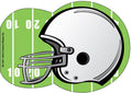 Large football helmet shaped paper notepad with fifty blank pages for crafts and school projects