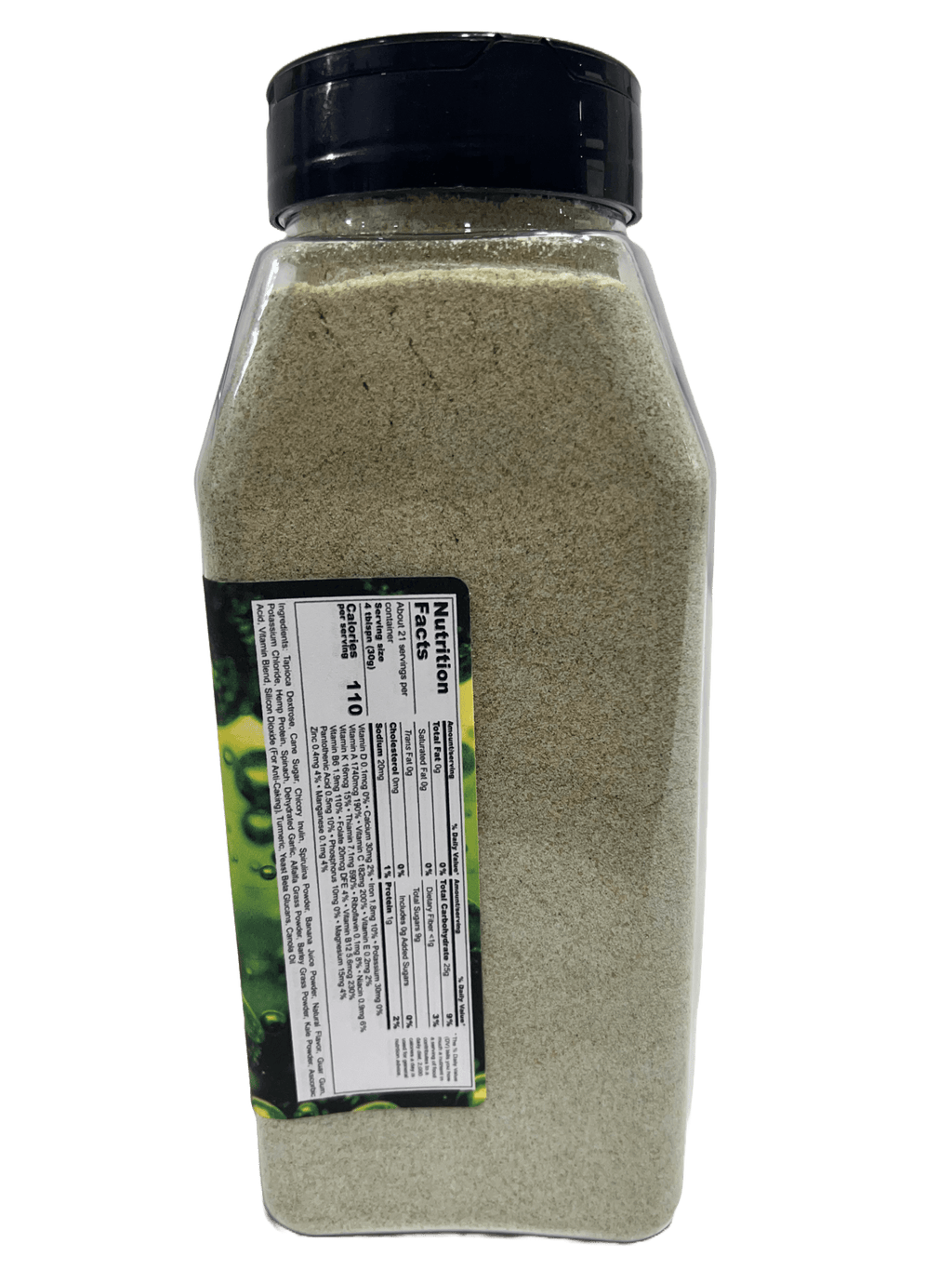 Hi-West Simple Greens Drink Mix powder packaging showcasing nutritional plant based protein and spirulina — view 3