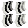 Multipack of twenty men's sport socks in assorted colors featuring breathable cotton and elastic cuffs