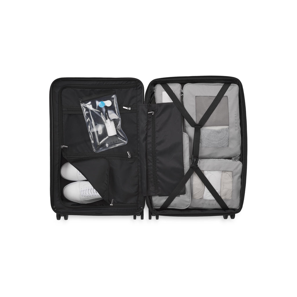 Skyward International Carry-on premium travel suitcase with sleek spinner wheels and telescopic handle. — view 4