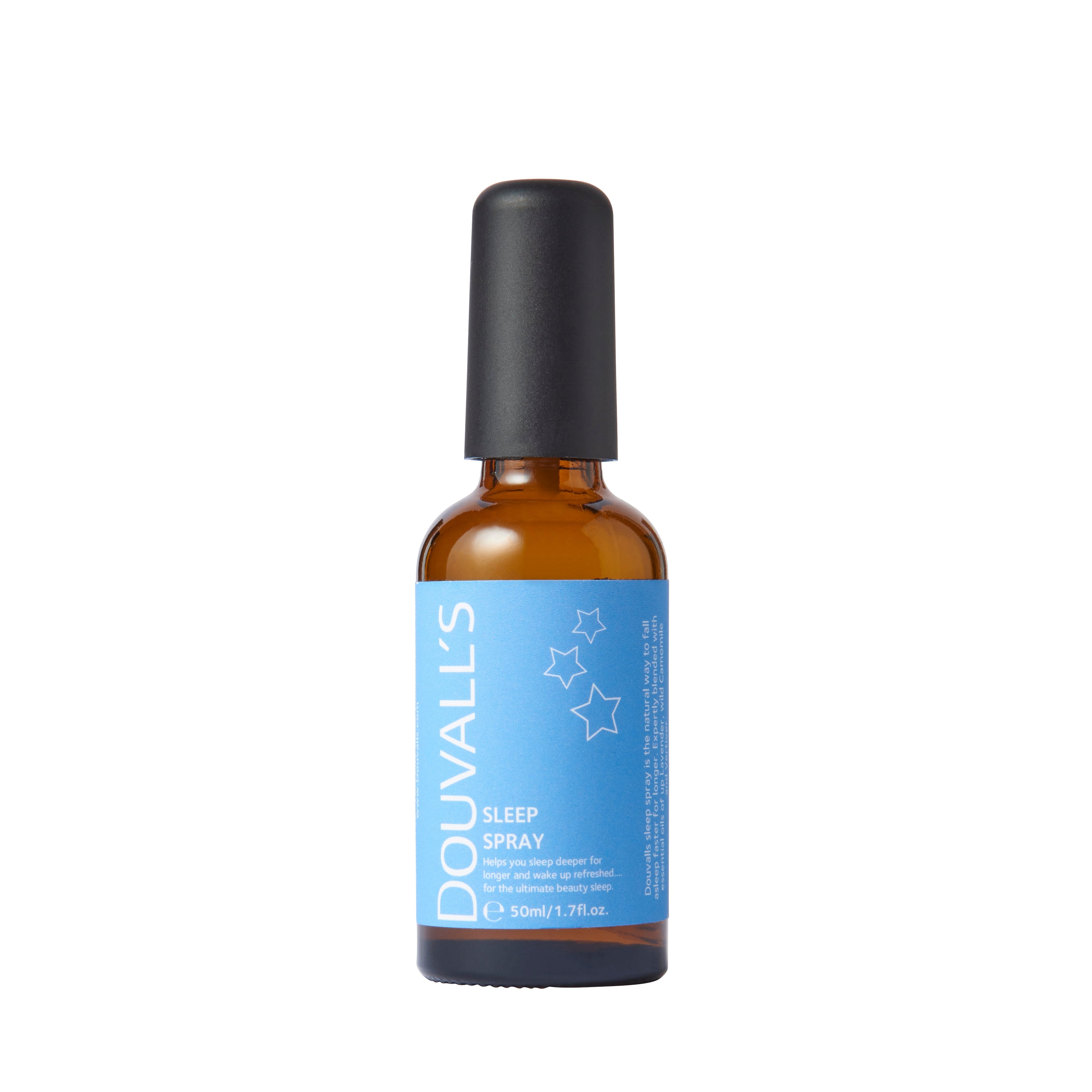 Natural sleep spray 50ml bottle with calming lavender and chamomile essential oils for aromatherapy — view 2