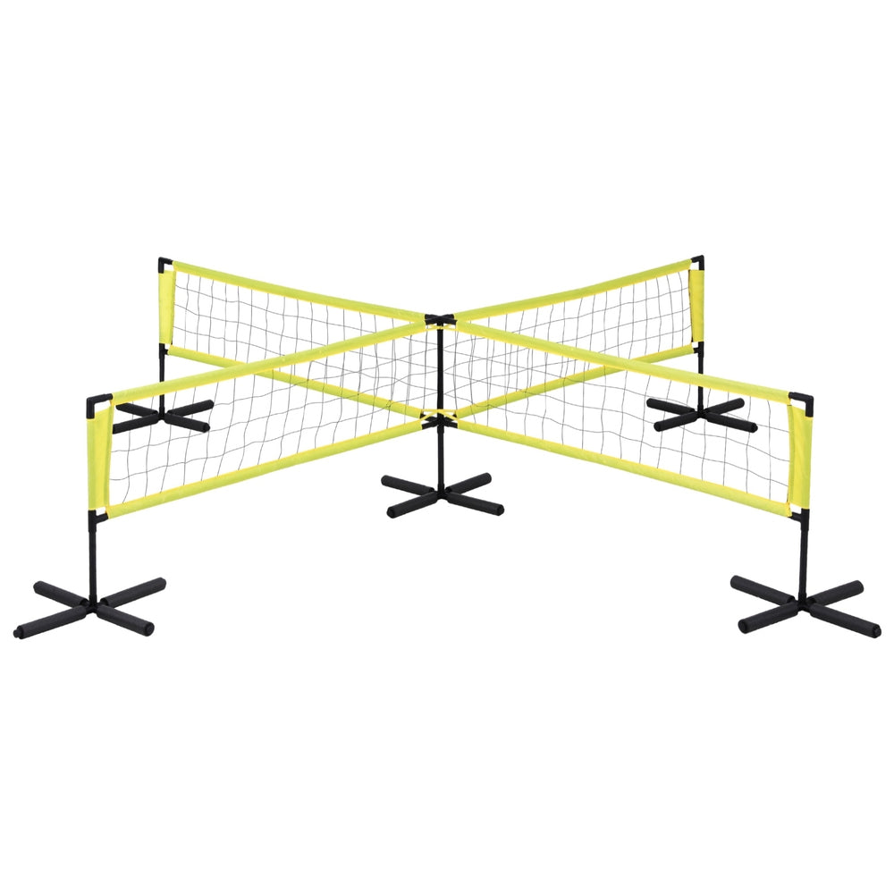 Everfit portable water volleyball net set for swimming pools with floating anchor bags and ball