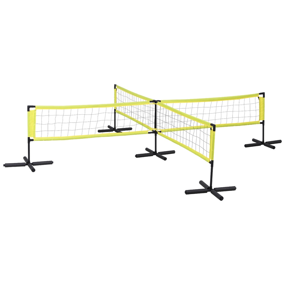 Everfit portable water volleyball net set for swimming pools with floating anchor bags and ball — view 4