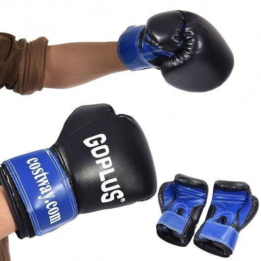 Kids 2-foot boxing set with hanging punch bag, padded training gloves, skipping rope, and carrying rucksack — view 5