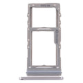 Replacement dual SIM and Micro SD card holder tray for smartphone on plain background