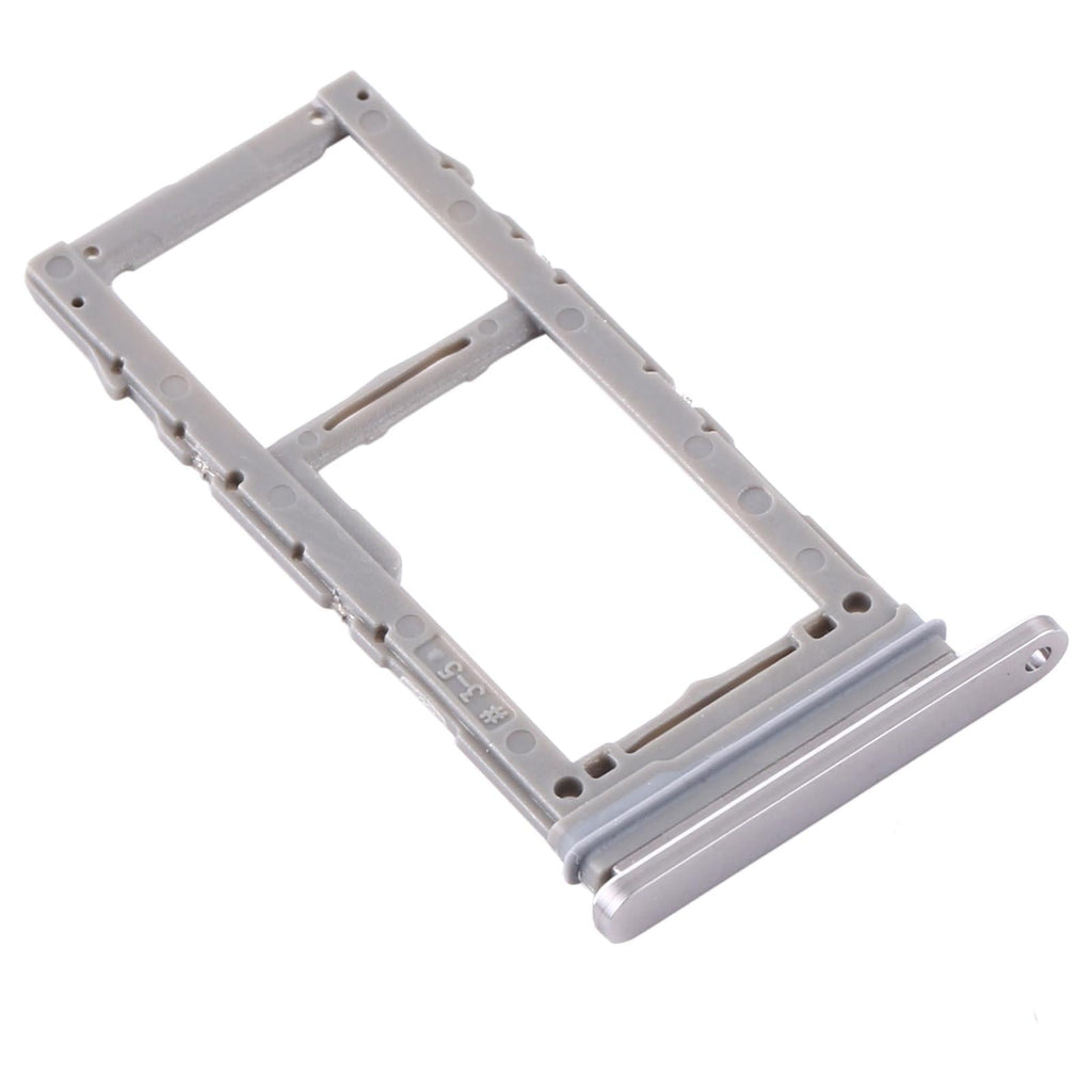Replacement dual SIM and Micro SD card holder tray for smartphone on plain background — view 3