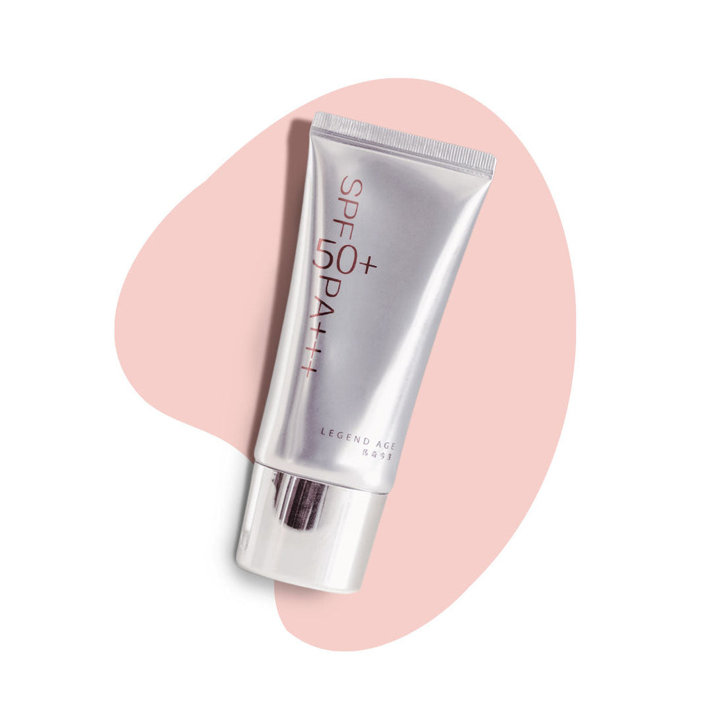 Legend Age Brightening Face Sunscreen SPF 50 tube with botanical extracts and lightweight cream texture — view 2
