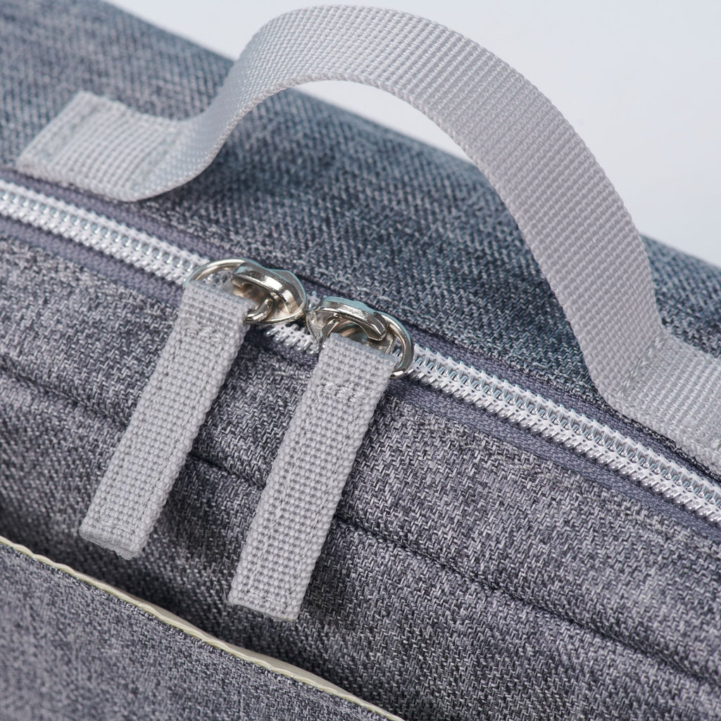 Compact diaper clutch bag with built-in baby wipe dispenser and adjustable shoulder strap for strollers — view 5