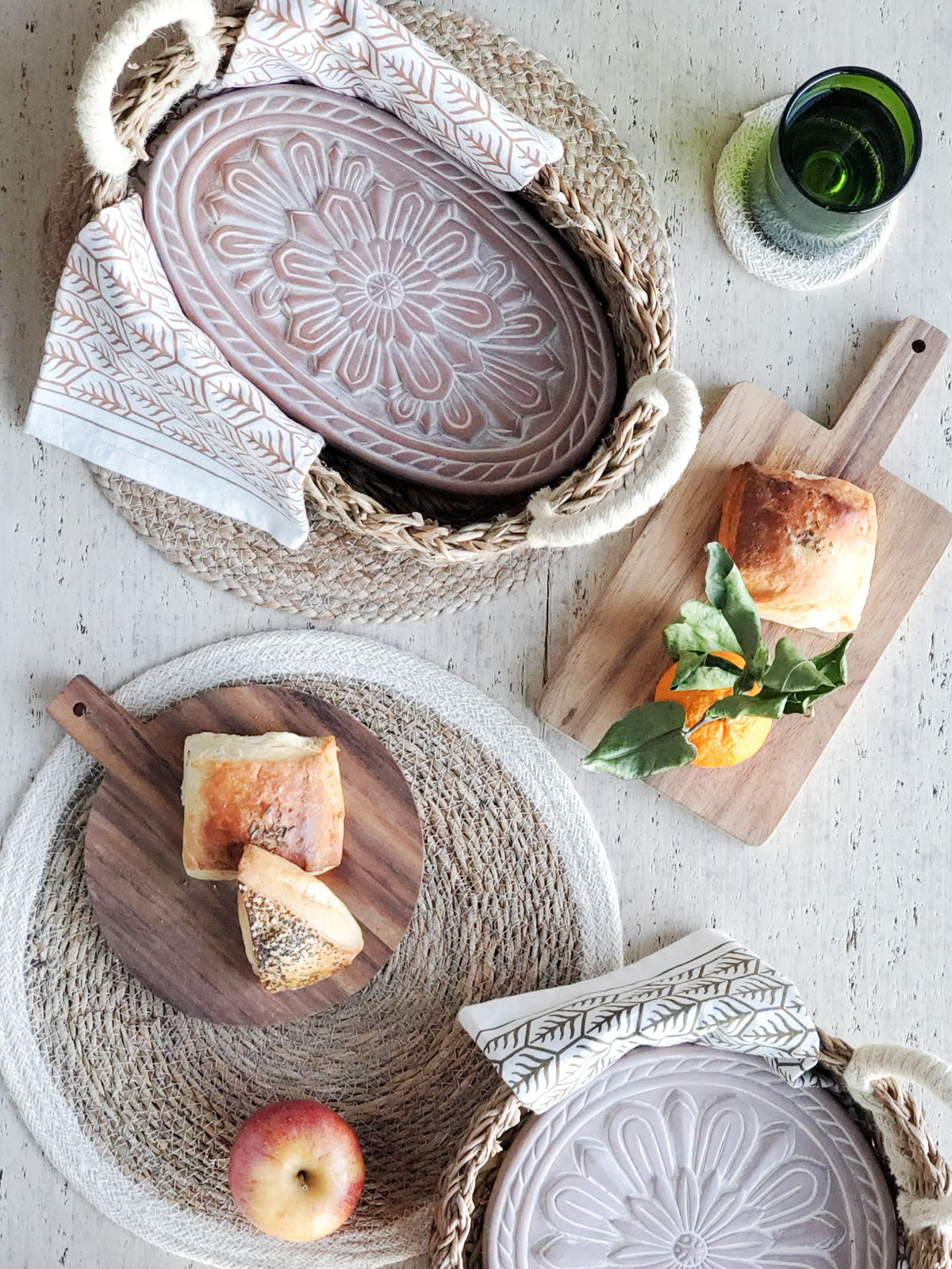 Bread Warmer & Basket - Flower-4