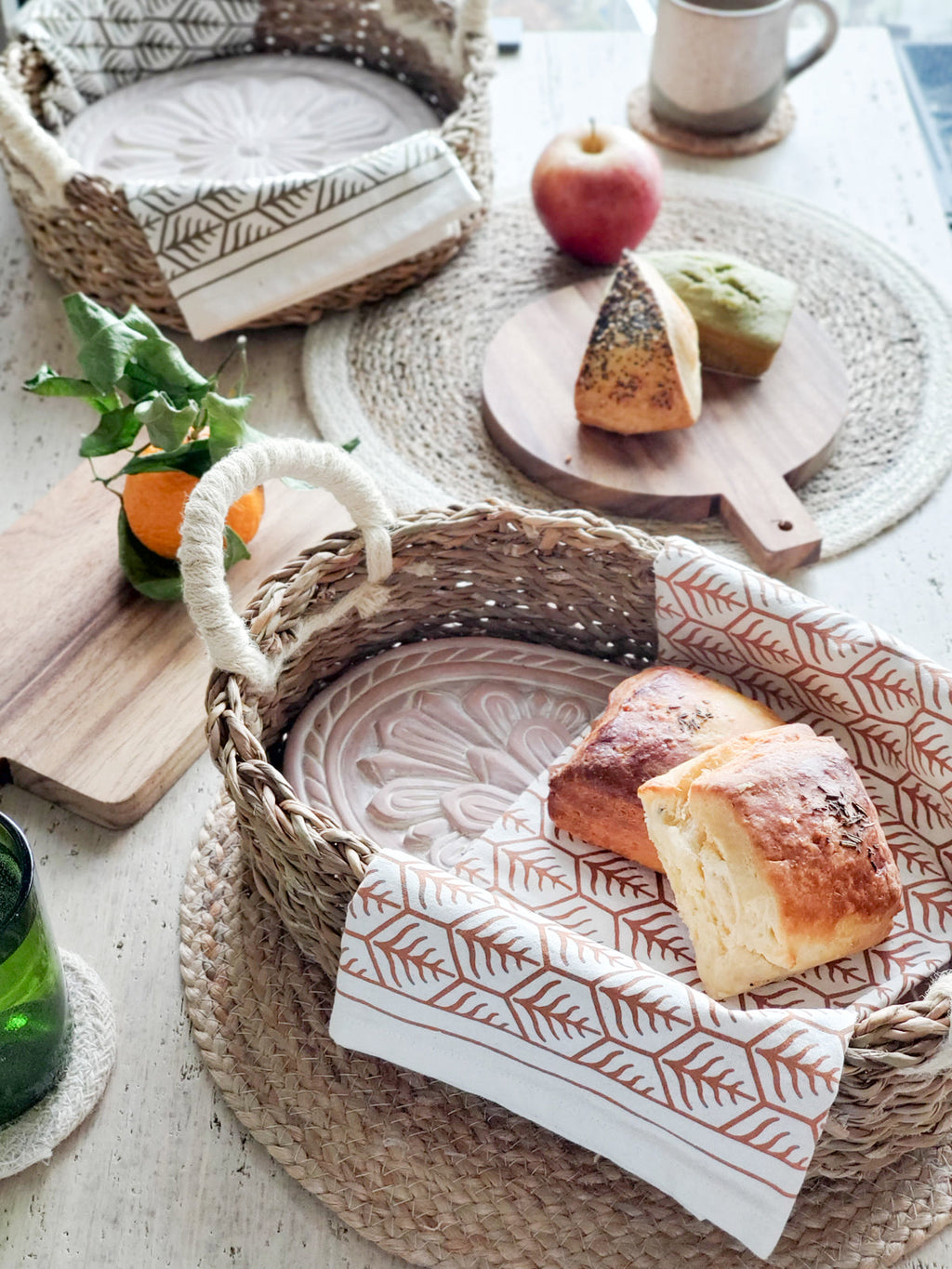 Bread Warmer & Basket - Flower-3