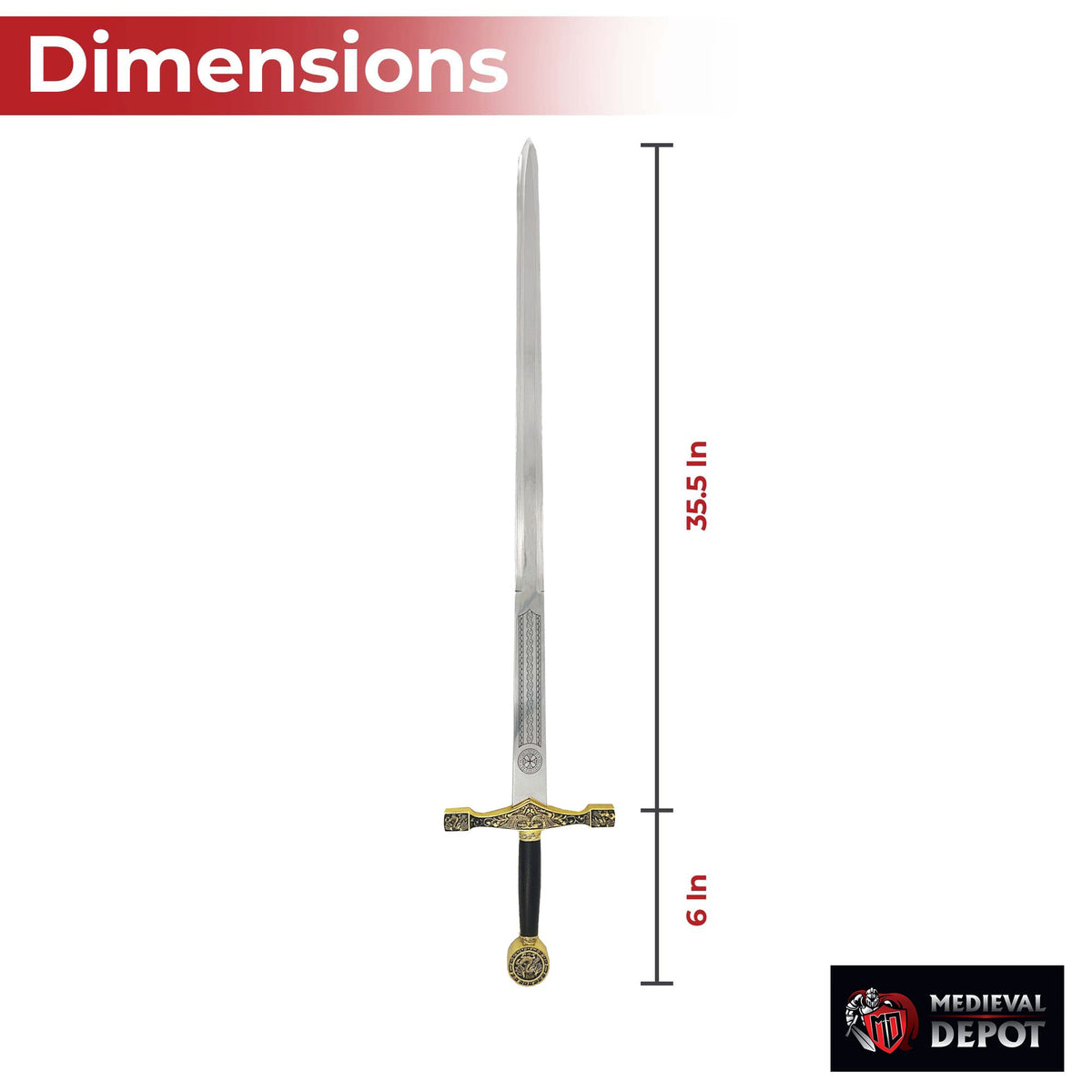 Sword of Excalibur King Arthur Golden-1