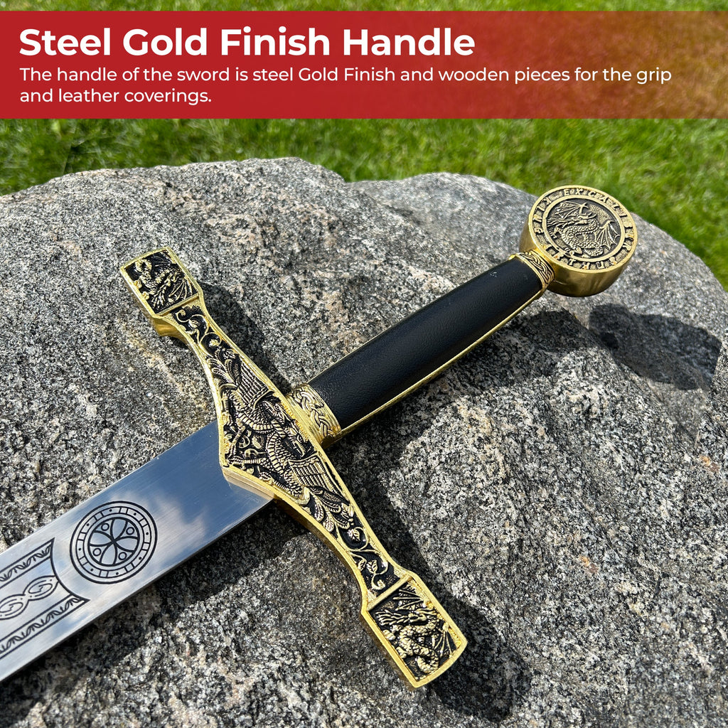 Sword of Excalibur King Arthur Golden-4