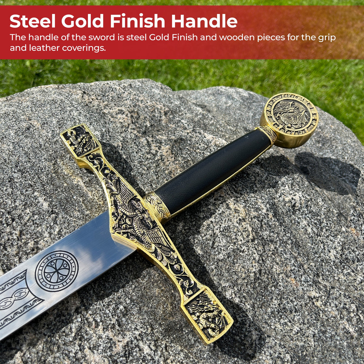 Sword of Excalibur King Arthur Golden-4