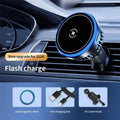 NNEIDS magnetic wireless car charger with colorful RGB lighting and air outlet mounting bracket
